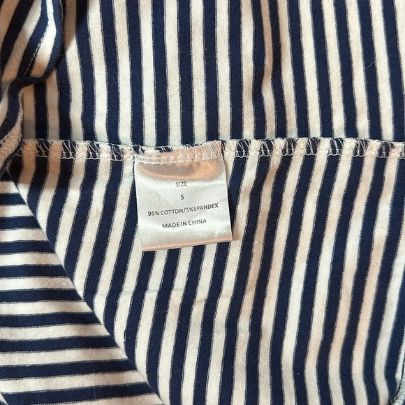 STITCHY FISH Navy, Orange, and White Girls Dress Size 5 - Picture 5 of 5